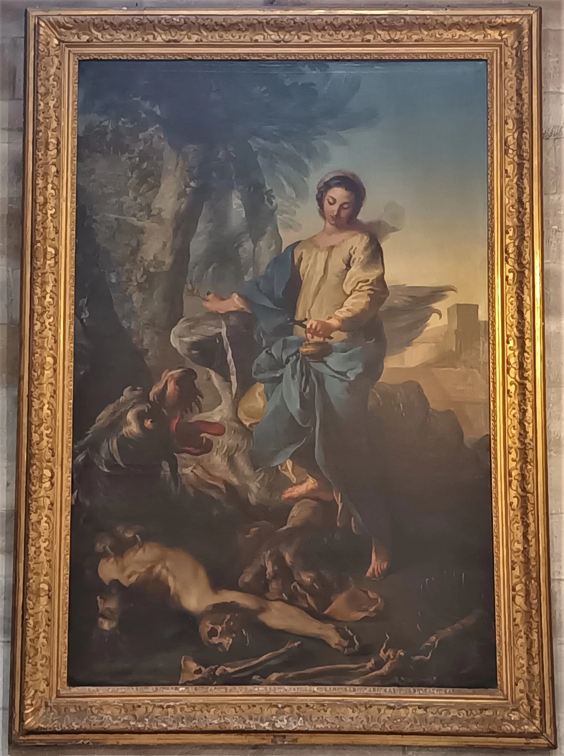 Santa Marta che doma la Tarasque - chiesa di Santa Marta, Tarascona